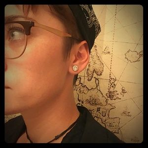 3.44 CTTW Round Halo Stud Earrings